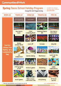 Disability Calendars - Teen SHP A4 - Communities@Work